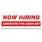 Signmission Now Hiring Administrative Assistant Banner Apply Inside Accepting Application Single Sided B-96-30193 - alternate 1